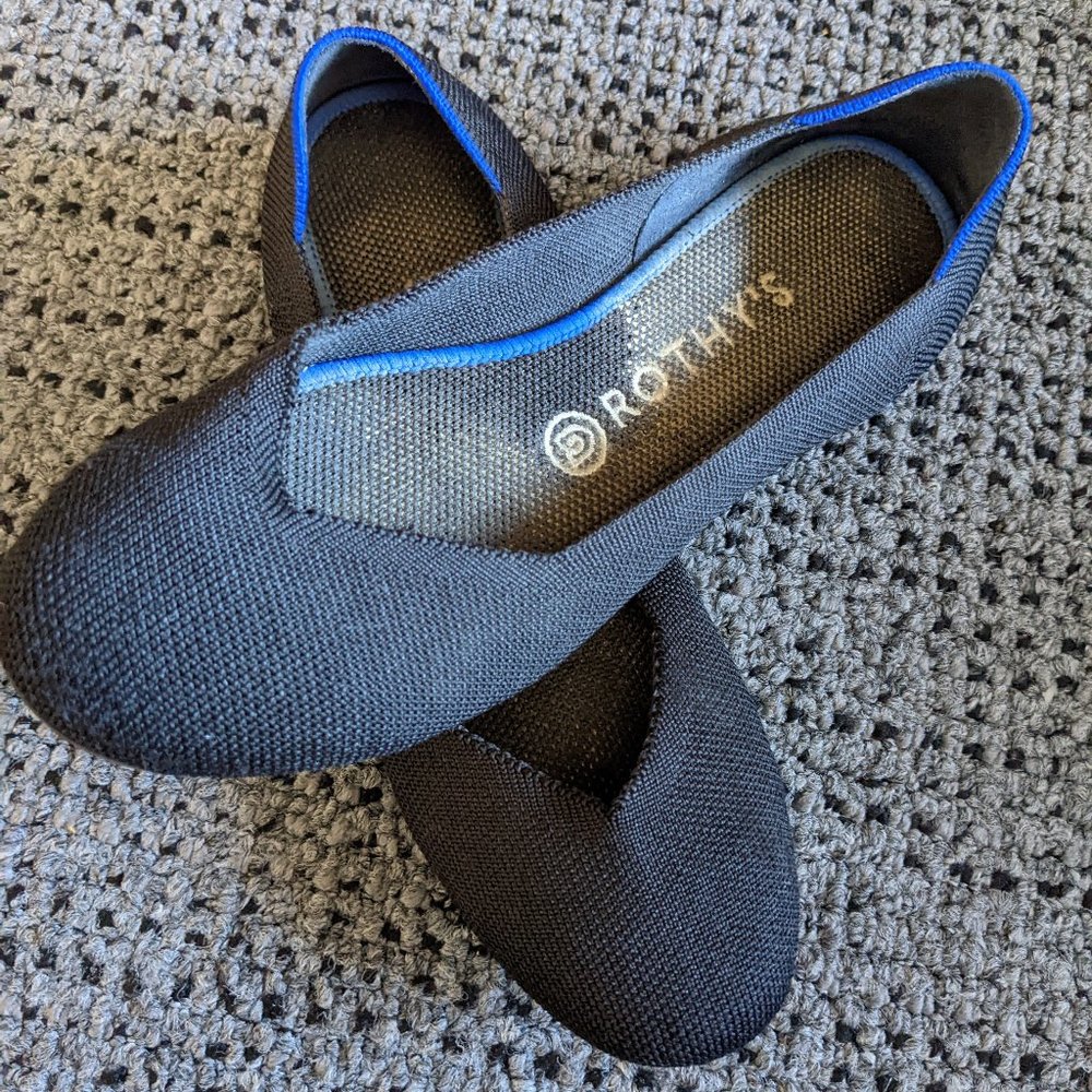 Rothy's The Flat Black Solid - absolutely adorable flats.